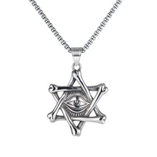 Cargar imagen en el visor de la galería, Men Stainless Steel Pendants Evil Eye Punk Neckalces