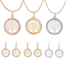 Lataa kuva Galleria-katseluun, Tree Of Life Necklace &amp; Earrings Set