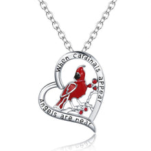 Laden Sie das Bild in den Galerie-Viewer. Women's Heart And Bird Necklace