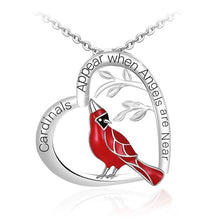 Laden Sie das Bild in den Galerie-Viewer. Women's Heart And Bird Necklace