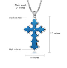 Laden Sie das Bild in den Galerie-Viewer. Men's Gothic Style Large Cross Necklace