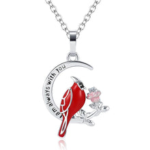 Laden Sie das Bild in den Galerie-Viewer. Women's Heart And Bird Necklace