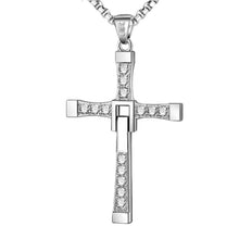 Laden Sie das Bild in den Galerie-Viewer. Men's Cross Pendant Necklace
