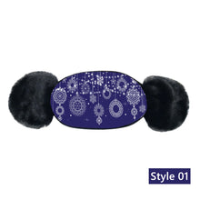 Cargar imagen en el visor de la galería, Children's Winter Warm Ears Christmas Print Masks