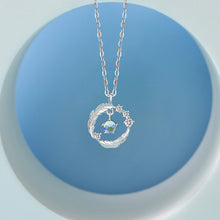 Laden Sie das Bild in den Galerie-Viewer. S925 Sterling Silver Feather Necklace