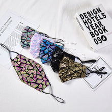 Lataa kuva Galleria-katseluun, Reusable Fashion Women Mask,Build-in Filter Pocket