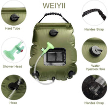 Lataa kuva Galleria-katseluun, Portable Solar Shower Bag For Camping