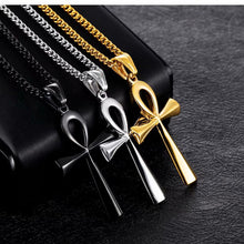 Chargez l'image dans la visionneuse de la galerie, Ankh Egyptian Necklace Symbol Of Life For Women Men