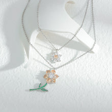 Laden Sie das Bild in den Galerie-Viewer. Sunflower Double-Layer Clavicle Necklace