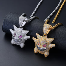 Chargez l'image dans la visionneuse de la galerie, 【Free Shipping】Hip Hop Bling Iced-Out Gengar Pendant Necklace