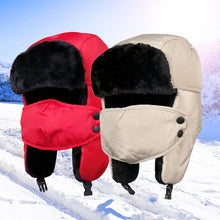 Lataa kuva Galleria-katseluun, Unisex Cold-Proof Thickened Plush Hat with Windproof Facemask