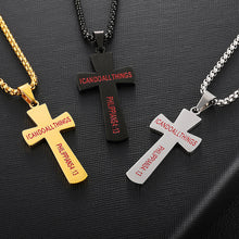 Lataa kuva Galleria-katseluun, Baseball Cross Pendant Necklaces For Mens
