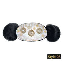 Cargar imagen en el visor de la galería, Children's Winter Warm Ears Christmas Print Masks