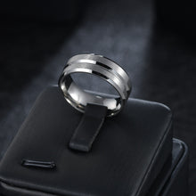 Lataa kuva Galleria-katseluun, 8MM Mens Stainless Steel Finger Ring