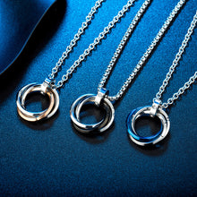 Cargar imagen en el visor de la galería, Three Circle Men's Stainless Steel Necklace