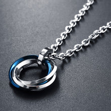 Cargar imagen en el visor de la galería, Three Circle Men's Stainless Steel Necklace