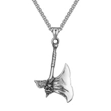 Cargar imagen en el visor de la galería, Stainless Steel Viking Ax Necklace