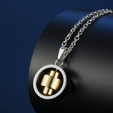 Chargez l'image dans la visionneuse de la galerie, Stainless Steel Rotatable Engraved Bible Pendant Men's Necklace