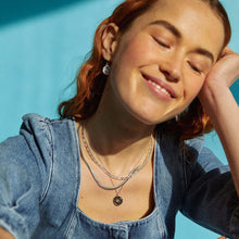 Lataa kuva Galleria-katseluun, Retro Sun And Moon Necklace Earrings