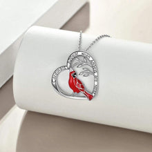 Laden Sie das Bild in den Galerie-Viewer. Women's Heart And Bird Necklace