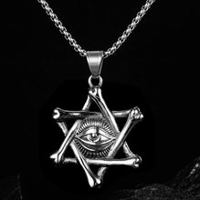 Cargar imagen en el visor de la galería, Men Stainless Steel Pendants Evil Eye Punk Neckalces