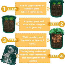 Laden Sie das Bild in den Galerie-Viewer. Potato Grow Planter PE Container Bag Vegetables Garden Outdoor