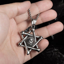 Cargar imagen en el visor de la galería, Men Stainless Steel Pendants Evil Eye Punk Neckalces