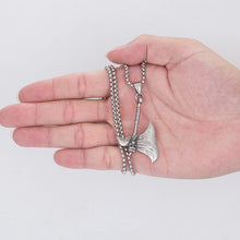 Cargar imagen en el visor de la galería, Stainless Steel Viking Ax Necklace