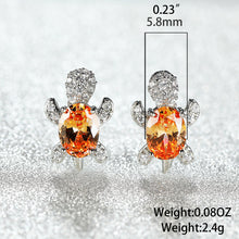 Lataa kuva Galleria-katseluun, 【Free Shipping】Cute Tortoise Crystal Zircon Necklace And Earrings For Women And Girls