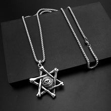 Cargar imagen en el visor de la galería, Men Stainless Steel Pendants Evil Eye Punk Neckalces