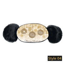 Cargar imagen en el visor de la galería, Children's Winter Warm Ears Christmas Print Masks