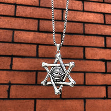 Cargar imagen en el visor de la galería, Men Stainless Steel Pendants Evil Eye Punk Neckalces