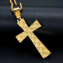 Lataa kuva Galleria-katseluun, Titanium Steel Gold-Plated Cross Necklace