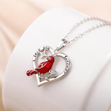 Laden Sie das Bild in den Galerie-Viewer. Women's Heart And Bird Necklace