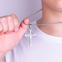 Laden Sie das Bild in den Galerie-Viewer. Men's Cross Pendant Necklace