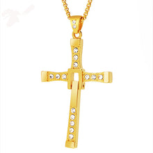 Laden Sie das Bild in den Galerie-Viewer. Men's Cross Pendant Necklace