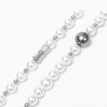 Lataa kuva Galleria-katseluun, 20 Inches Imitation Pearls Collar Necklace For Men