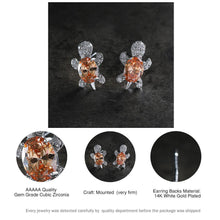 Lataa kuva Galleria-katseluun, 【Free Shipping】Cute Tortoise Crystal Zircon Necklace And Earrings For Women And Girls