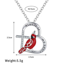 Laden Sie das Bild in den Galerie-Viewer. Women's Heart And Bird Necklace