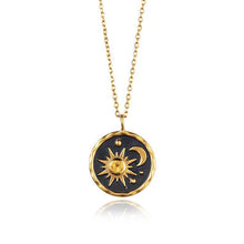 Lataa kuva Galleria-katseluun, Retro Sun And Moon Necklace Earrings