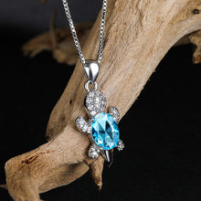 Lataa kuva Galleria-katseluun, Cute Tortoise Crystal Zircon Necklace For Women And Girls