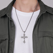 Laden Sie das Bild in den Galerie-Viewer. Gothic Stylel Vintage Stainless Stee Cross Pendant