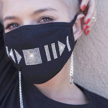 Lataa kuva Galleria-katseluun, Reusable Sparkly Rhinestone Face Mask
