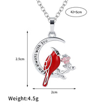 Laden Sie das Bild in den Galerie-Viewer. Women's Heart And Bird Necklace