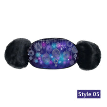 Cargar imagen en el visor de la galería, Children's Winter Warm Ears Christmas Print Masks