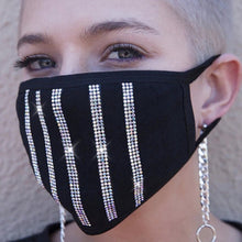 Lataa kuva Galleria-katseluun, Reusable Sparkly Rhinestone Face Mask
