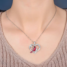 Laden Sie das Bild in den Galerie-Viewer. Women's Heart And Bird Necklace