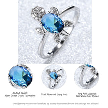 Cargar imagen en el visor de la galería, Cute Tortoise Crystal Zircon Ring For Women And Girls