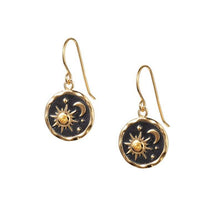 Lataa kuva Galleria-katseluun, Retro Sun And Moon Necklace Earrings