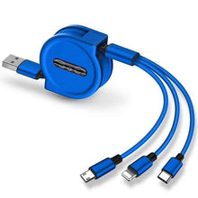 Cargar imagen en el visor de la galería, 3 In 1 Retractable Portable Charging Cable